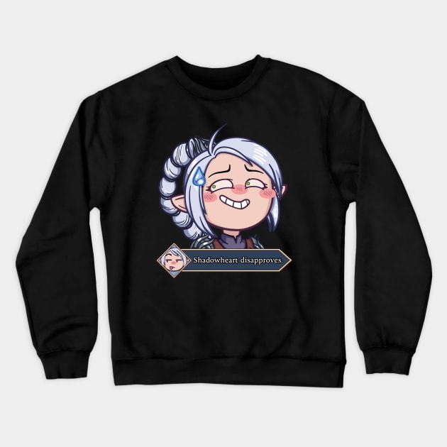 Shadowheart Disapproves Crewneck Sweatshirt by SouzouInc